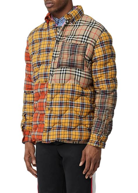 burberry shirt half mixed print plaid|authentic Burberry shirt.